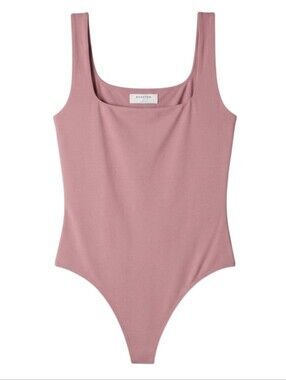 Aritzia Babaton Contour Tank Bodysuit Pink Womens Large Minimalist